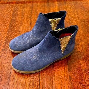 Lands End denim booties